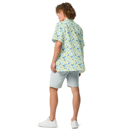 Sunny Shell Button Down Hawaiian Shirt - Hawaiian Shirts - One Revolver Surfboards
