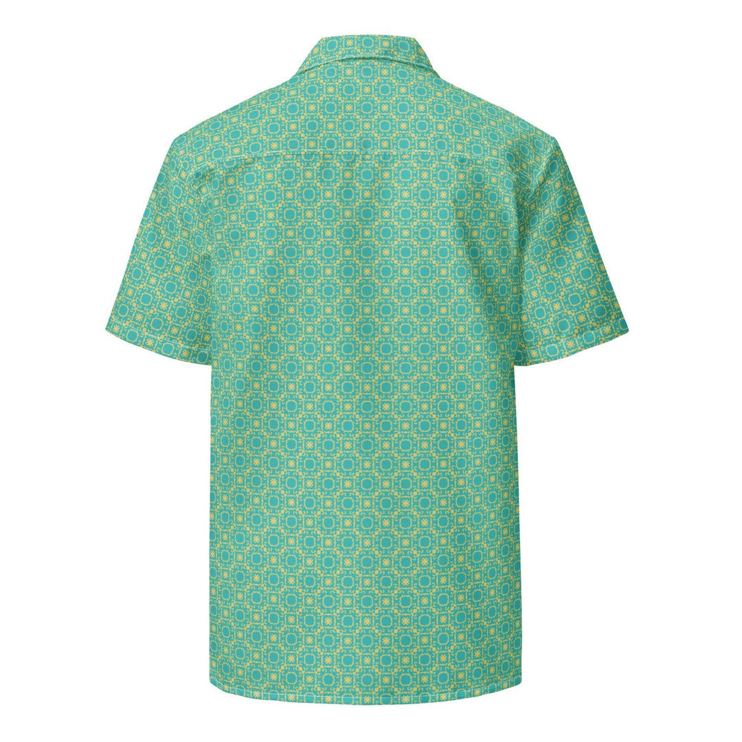 Palm Frond Prism Button Down Hawaiian Shirt - One Revolver Surfboards