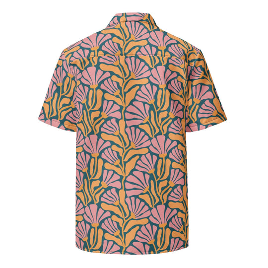 Tropic Orchid Point Button Down Hawaiian Shirt - One Revolver Surfboards