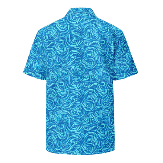 Tsunami Island Party Button Down Hawaiian Shirt - One Revolver Surfboards