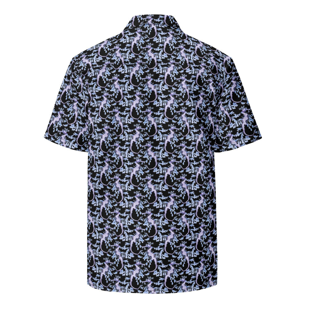Dark Tide Tropical Black Hawaiian Shirt – Summer Ocean Button-Down - One Revolver Surfboards