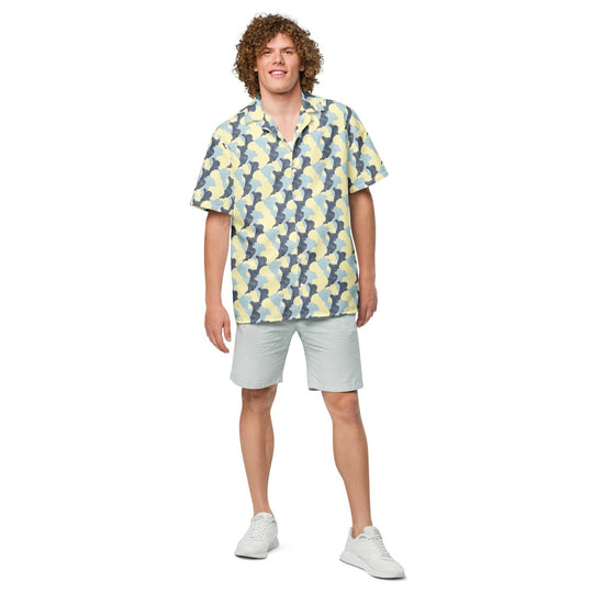Tropical Swirl Button Down Hawaiian Shirt - One Revolver Surfboards