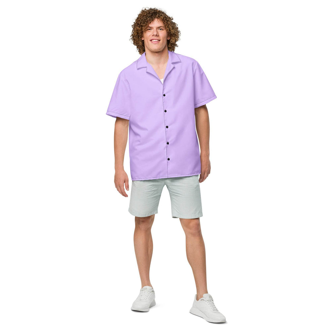 Labelless Deep Purple Button Down Camp Shirt - One Revolver Surfboards