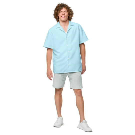 Labelless Bahama Water Blue Button Down Camp Shirt - One Revolver Surfboards