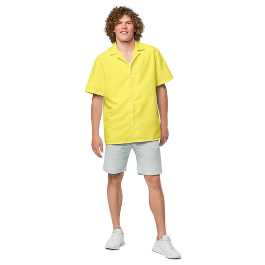 Labelless Banana Yellow Button Down Camp Shirt - One Revolver Surfboards