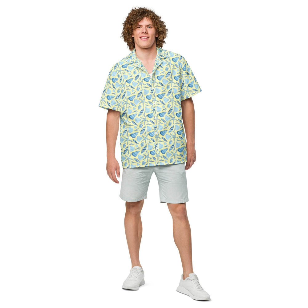 Sunny Shell Button Down Hawaiian Shirt - Hawaiian Shirts - One Revolver Surfboards