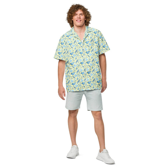 Sunny Shell Button Down Hawaiian Shirt - Hawaiian Shirts - One Revolver Surfboards