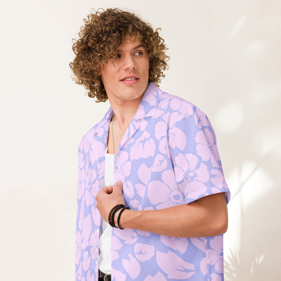 Tropical Purple Jungle Sunset Hawaiian Shirt - One Revolver Surfboards