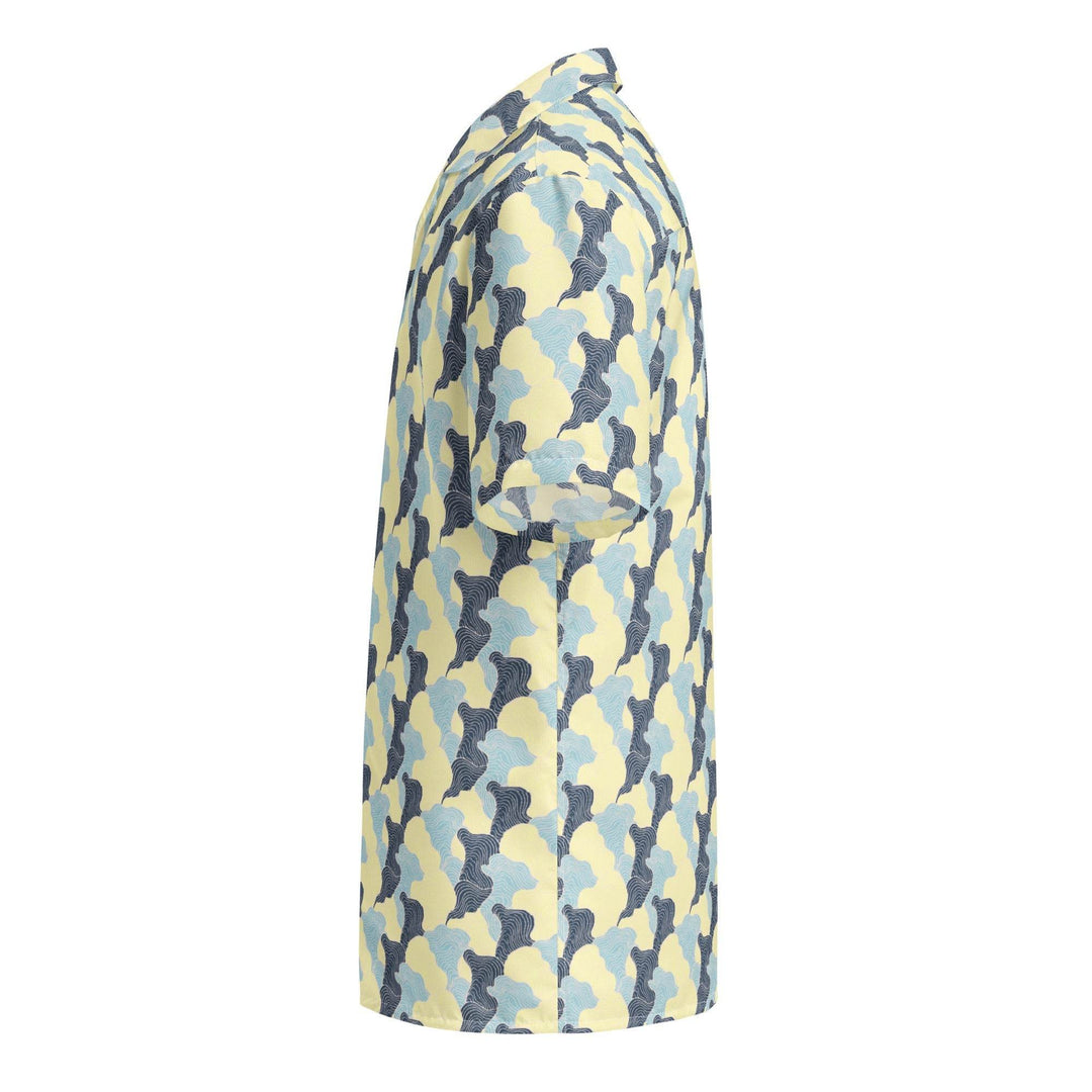 Tropical Swirl Button Down Hawaiian Shirt - One Revolver Surfboards