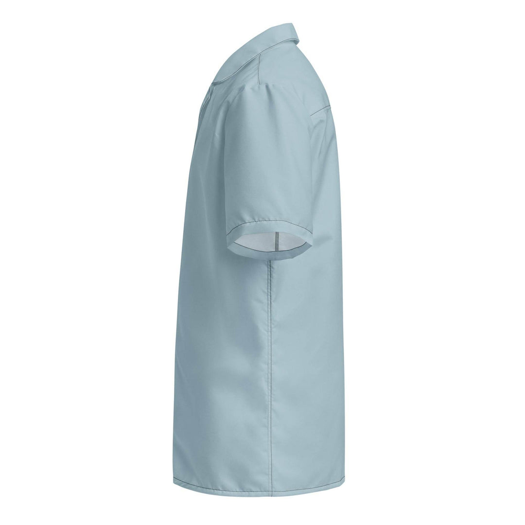Labelless Shark Skin Blue Button Down Camp Shirt - One Revolver Surfboards
