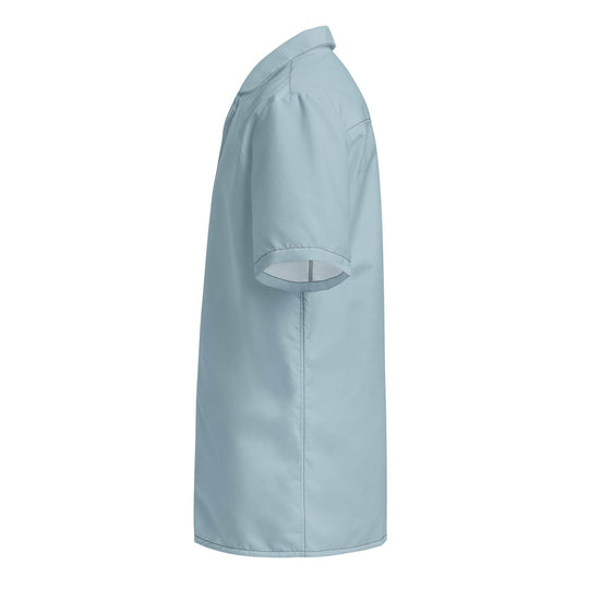 Labelless Shark Skin Blue Button Down Camp Shirt - One Revolver Surfboards