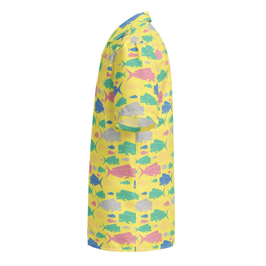 Dorado Fish Island Button Down Hawaiian Shirt - One Revolver Surfboards