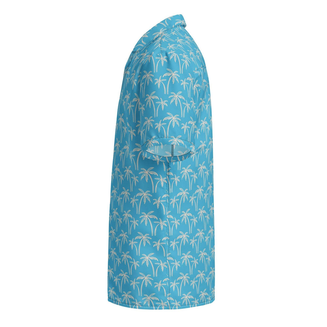 Palm Wave Oasis Button Down Hawaiian Shirt - One Revolver Surfboards