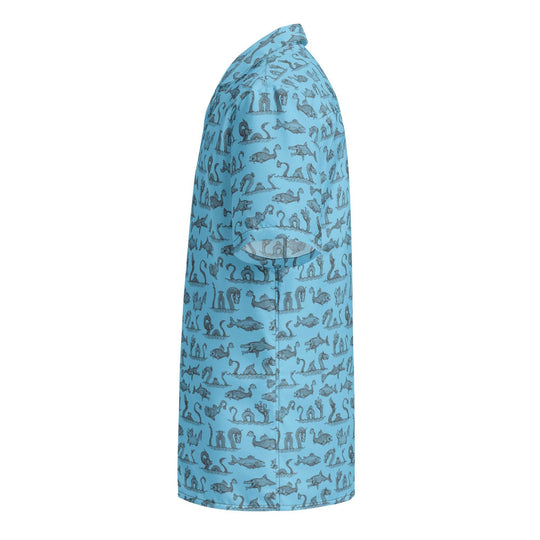 Legends of the Deep Button Down Hawaiian Shirt - One Revolver Surfboards