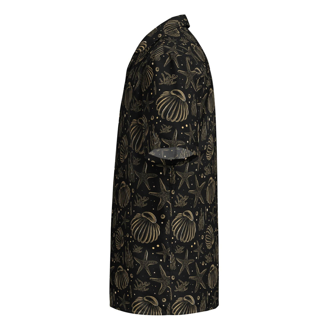 Golden Shore Button Down Hawaiian Shirt - One Revolver Surfboards