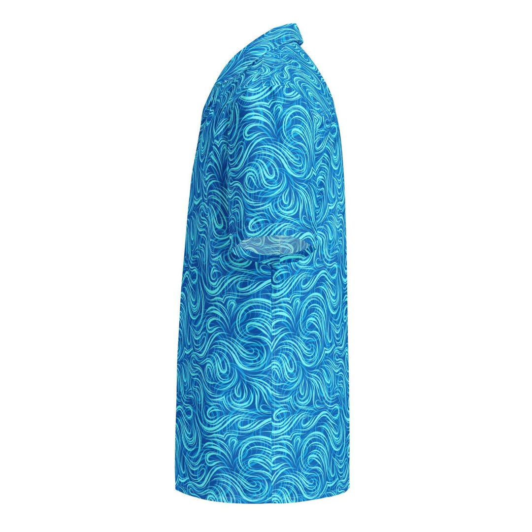 Tsunami Island Party Button Down Hawaiian Shirt - One Revolver Surfboards