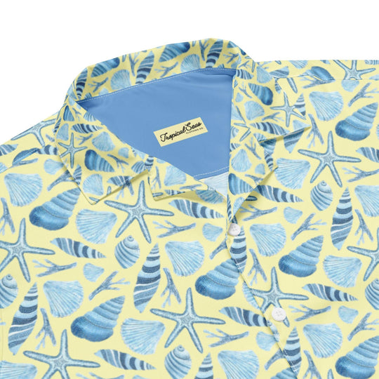 Sunny Shell Button Down Hawaiian Shirt - Hawaiian Shirts - One Revolver Surfboards
