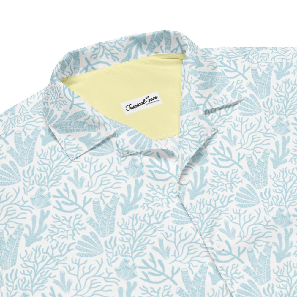 Men’s Coral Reef Resort Button Down Shirt | Sustainable Hawaiian Beachwear - Hawaiian Shirts - One Revolver Surfboards