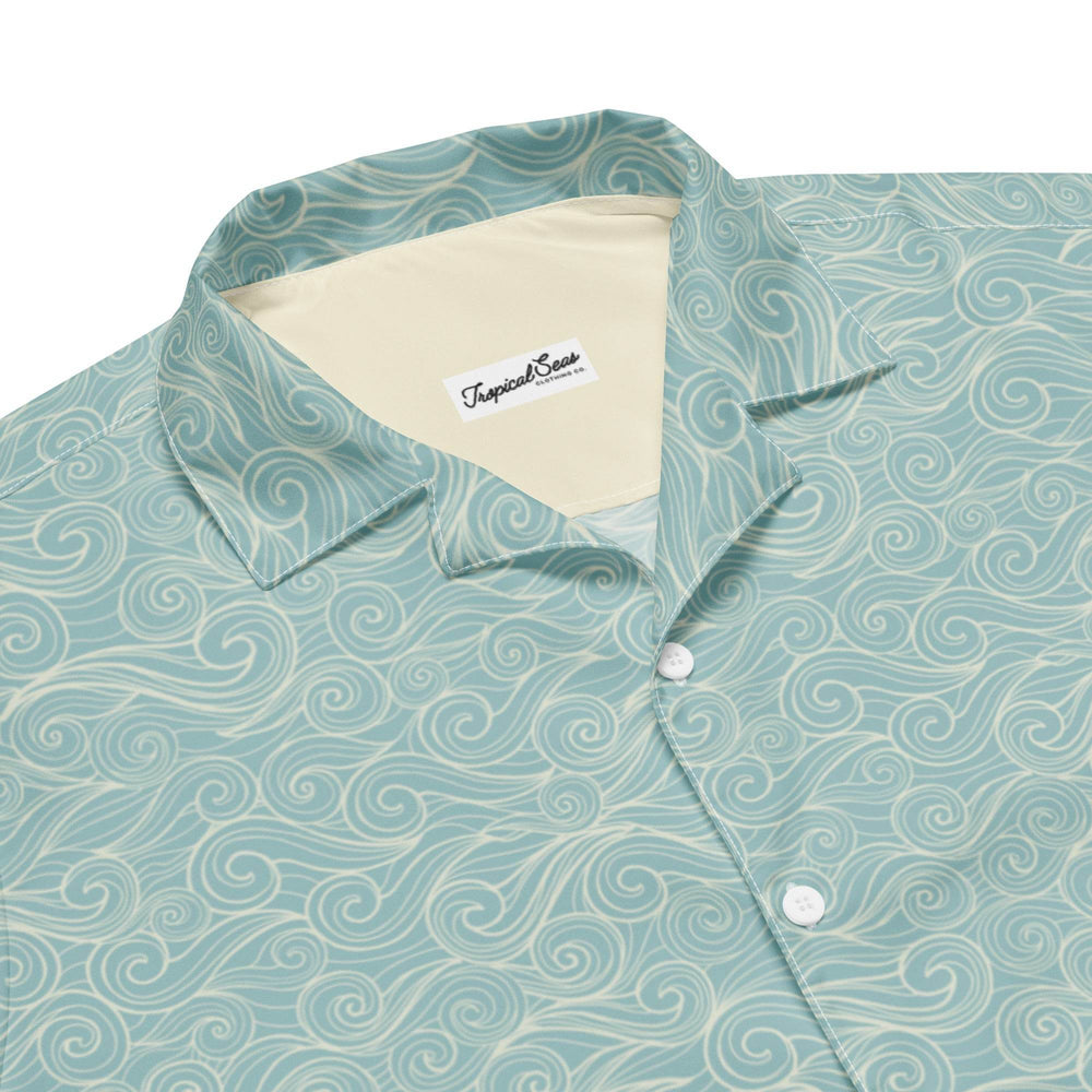 Salty Swirls Button Down Hawaiian Shirt - One Revolver Surfboards