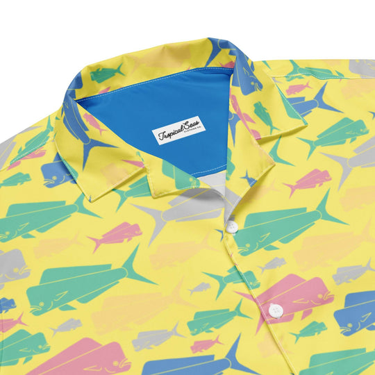 Dorado Fish Island Button Down Hawaiian Shirt - One Revolver Surfboards