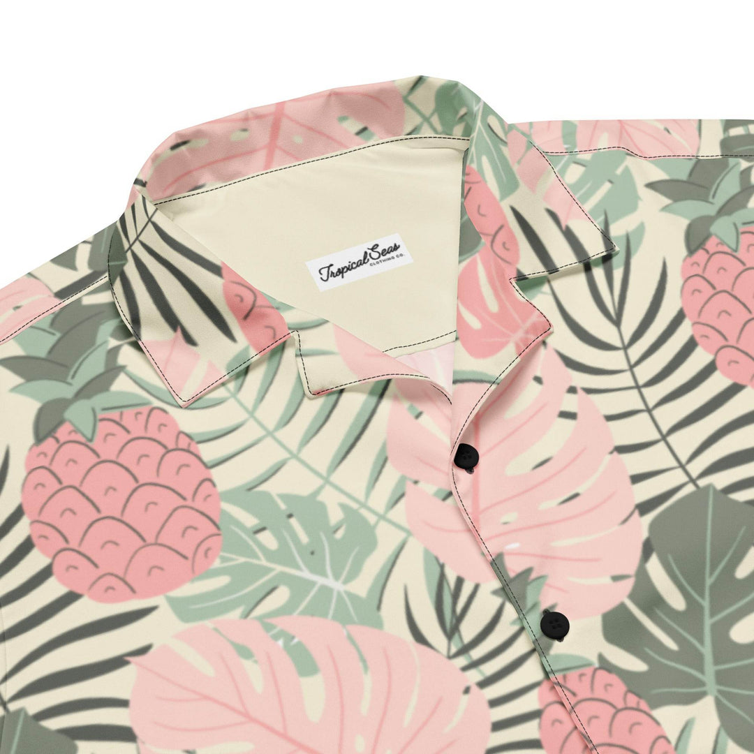 Pineapple Paradise Button Down Hawaiian Shirt - One Revolver Surfboards
