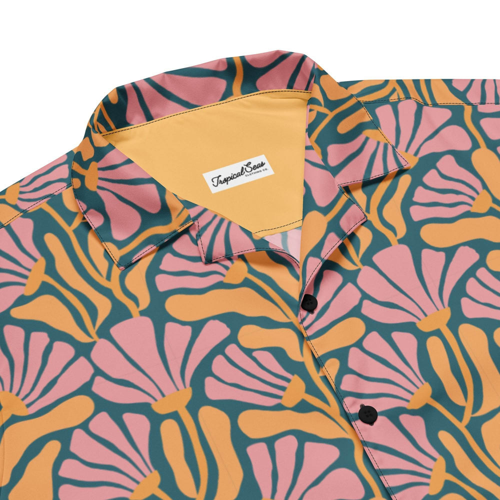 Tropic Orchid Point Button Down Hawaiian Shirt - One Revolver Surfboards