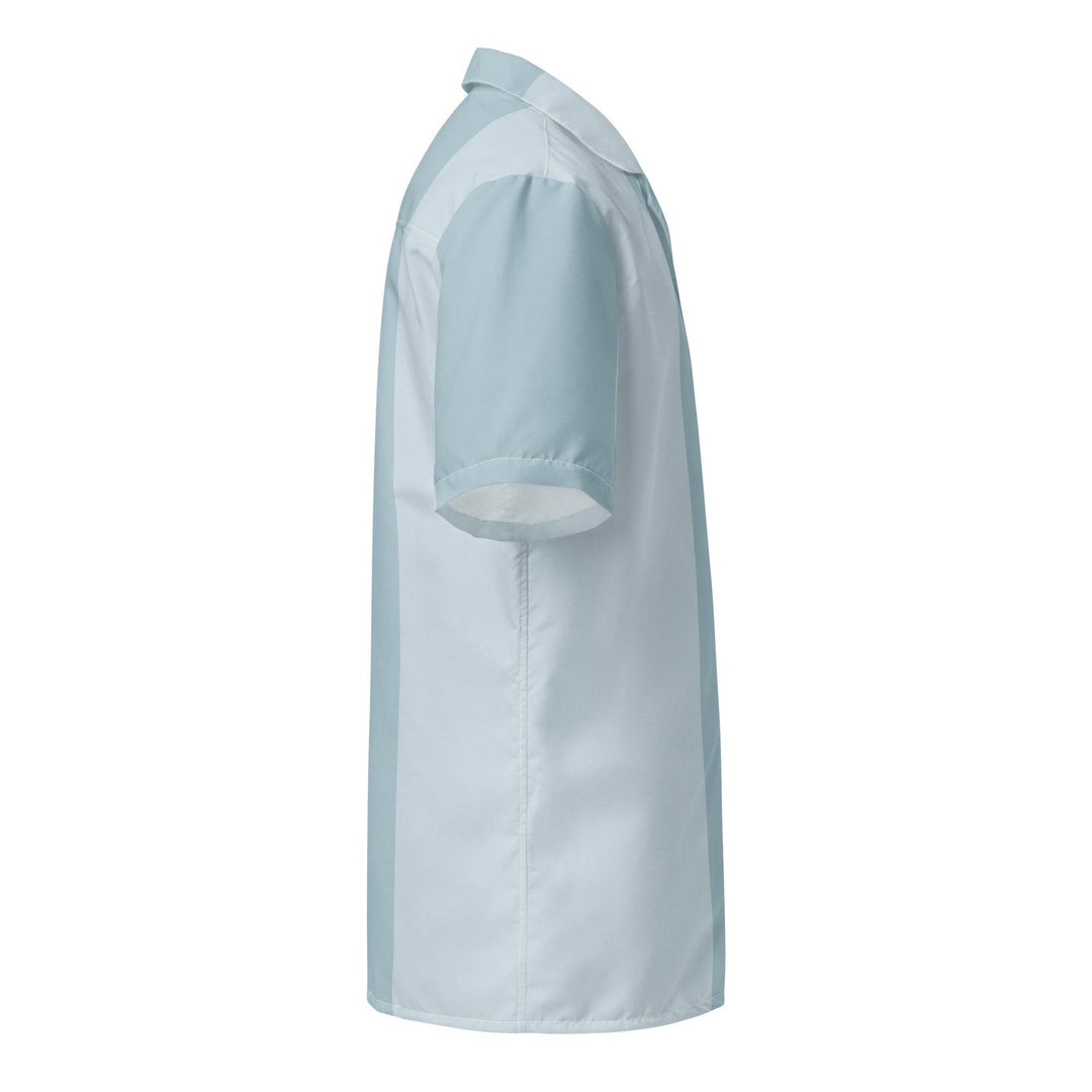 Mako Blue & Gray Button Down Camp Shirt - One Revolver Surfboards