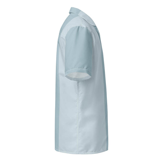 Mako Blue & Gray Button Down Camp Shirt - One Revolver Surfboards