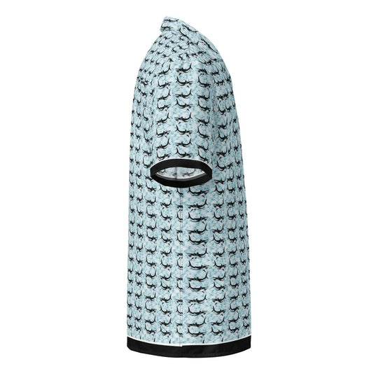 Shark Frenzy Button Down Hawaiian Shirt - One Revolver Surfboards