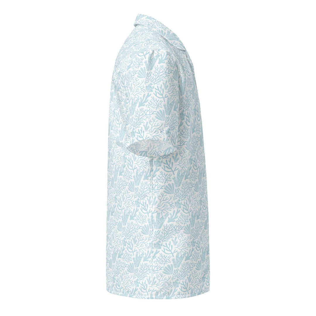Men’s Coral Reef Resort Button Down Shirt | Sustainable Hawaiian Beachwear - One Revolver Surfboards