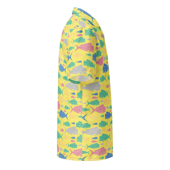 Dorado Fish Island Button Down Hawaiian Shirt - One Revolver Surfboards