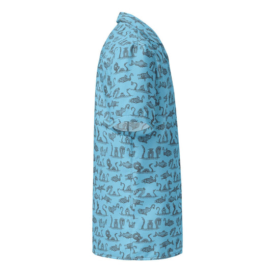 Legends of the Deep Button Down Hawaiian Shirt - One Revolver Surfboards