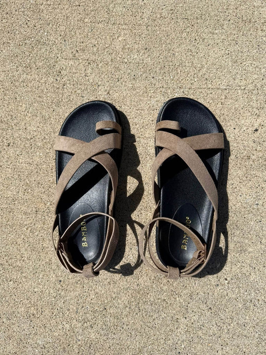 Amanda Oatmeal Strappy Platform Sandals - DOORBUSTER - One Revolver Surfboards