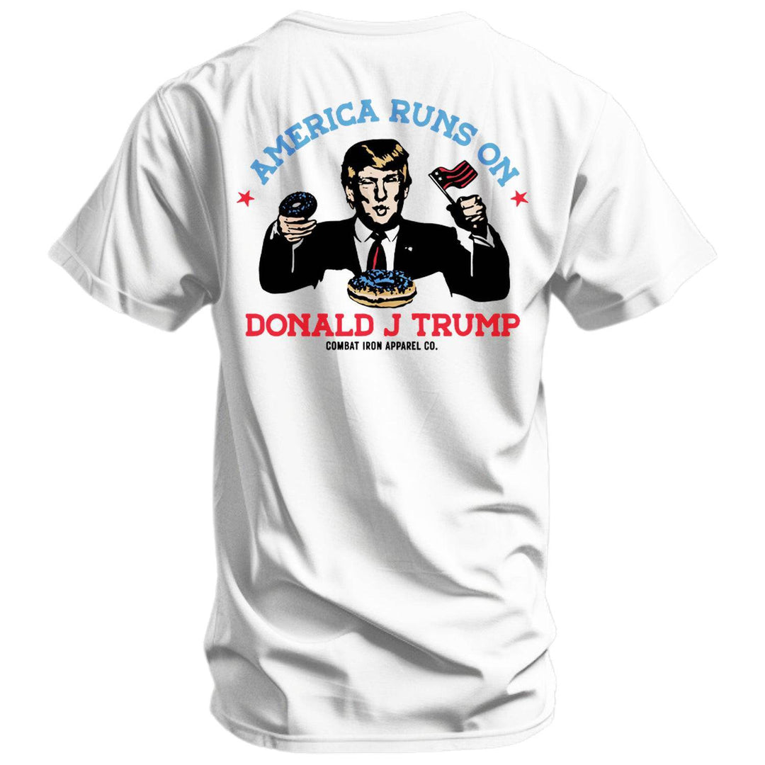 America Run's On Donald J. Trump Men's T-Shirt - One Revolver Surfboards