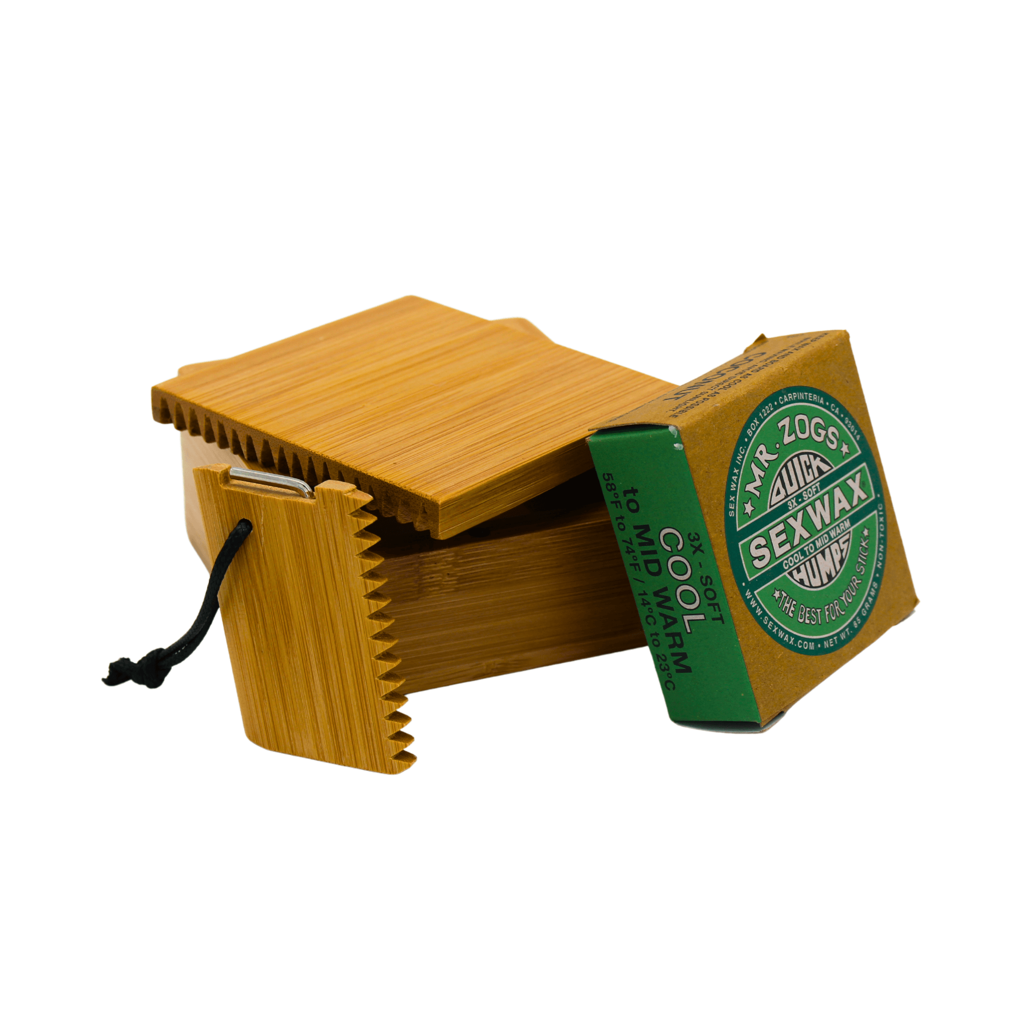Bamboo Wax Comb and Box Set - One Revolver Surfboards