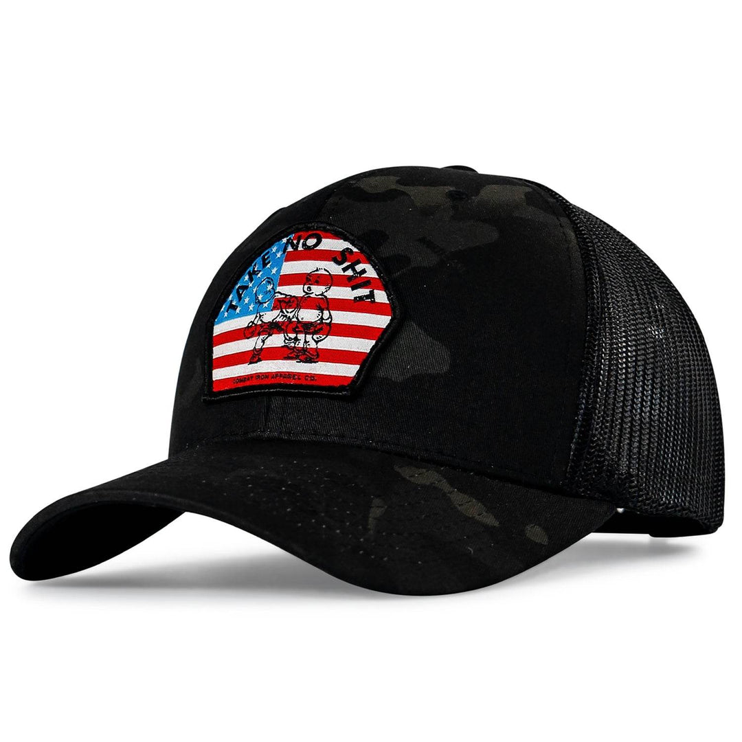Take No Shit American Flag Patch SnapBack - HEADWEAR - One Revolver Surfboards