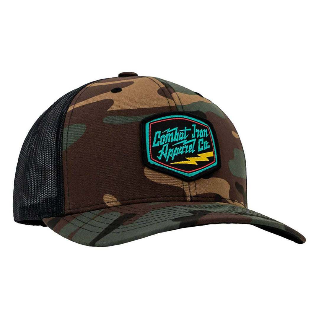 RETRO BRANDED COMBAT IRON PATCH SNAPBACK - One Revolver Surfboards