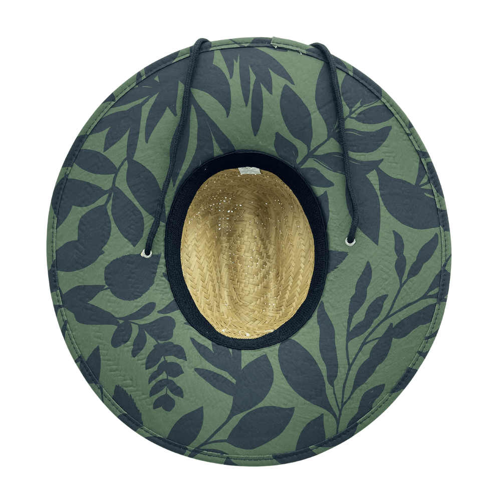 Straw Beach Lifeguard Sun Hat - Kona Green - One Revolver Surfboards