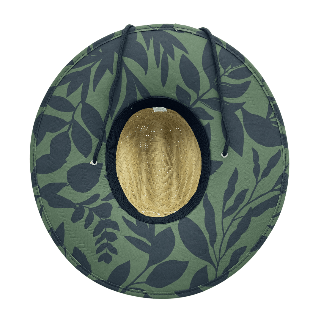 Straw Beach Lifeguard Sun Hat - Kona Green - One Revolver Surfboards