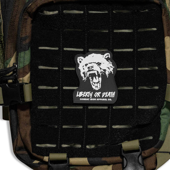 Liberty Or Death Fight Like Hell PVC Patch - PVC VELCRO PATCH - One Revolver Surfboards