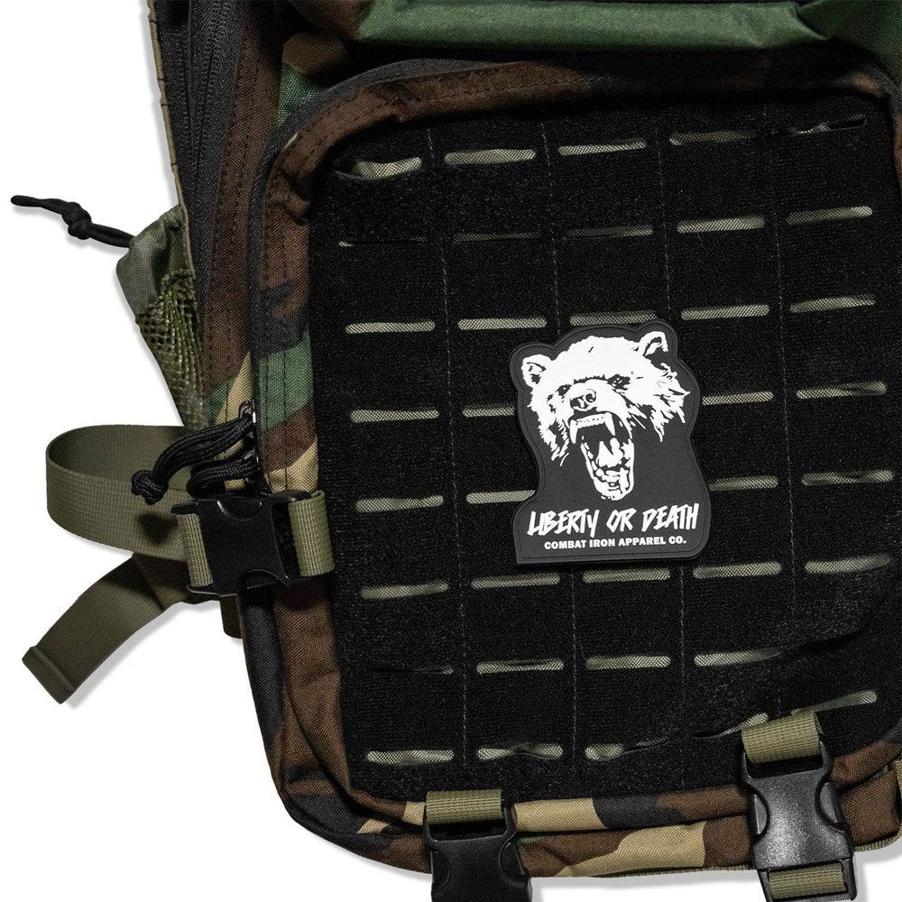 Liberty Or Death Fight Like Hell PVC Patch - PVC VELCRO PATCH - One Revolver Surfboards