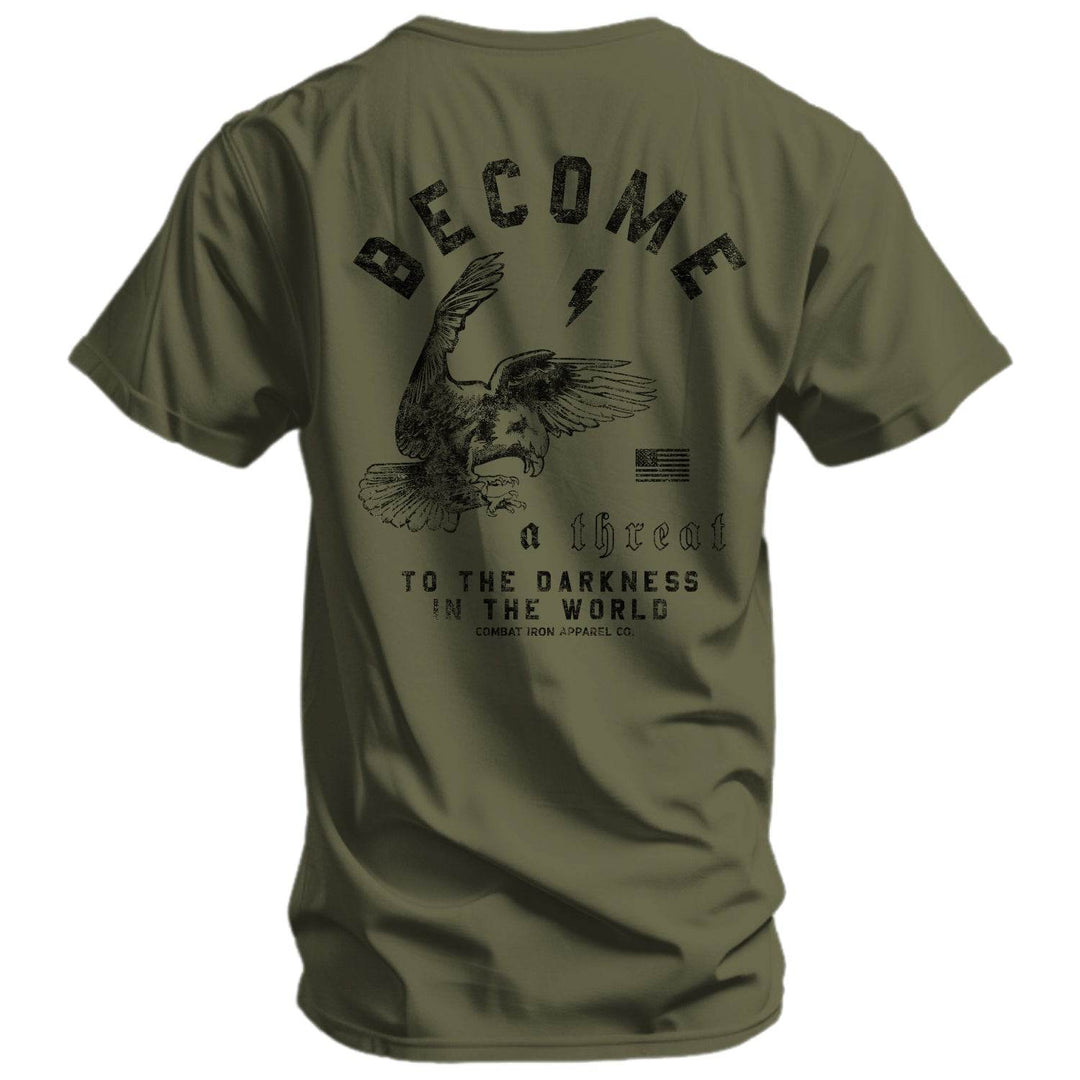 Become A Threat To The Darkness Men's T-Shirt - One Revolver Surfboards