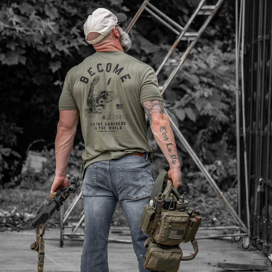 Become A Threat To The Darkness Men's T-Shirt - One Revolver Surfboards