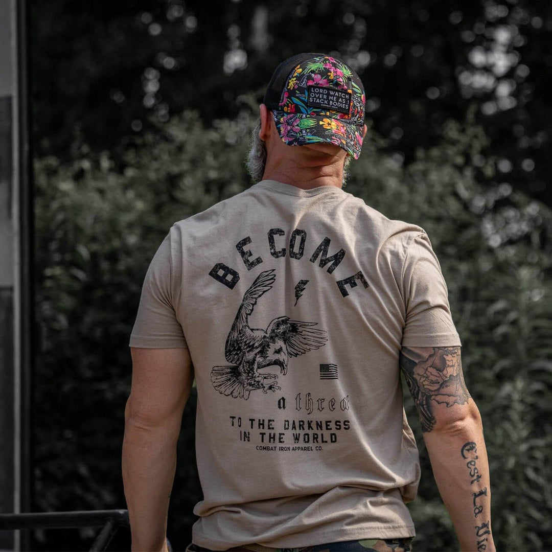 One Revolver Surfboards - Lord Watch Over Me As I Stack Bodies Patch Tactical Ripstop Mesh Snapback Hat HEADWEAR