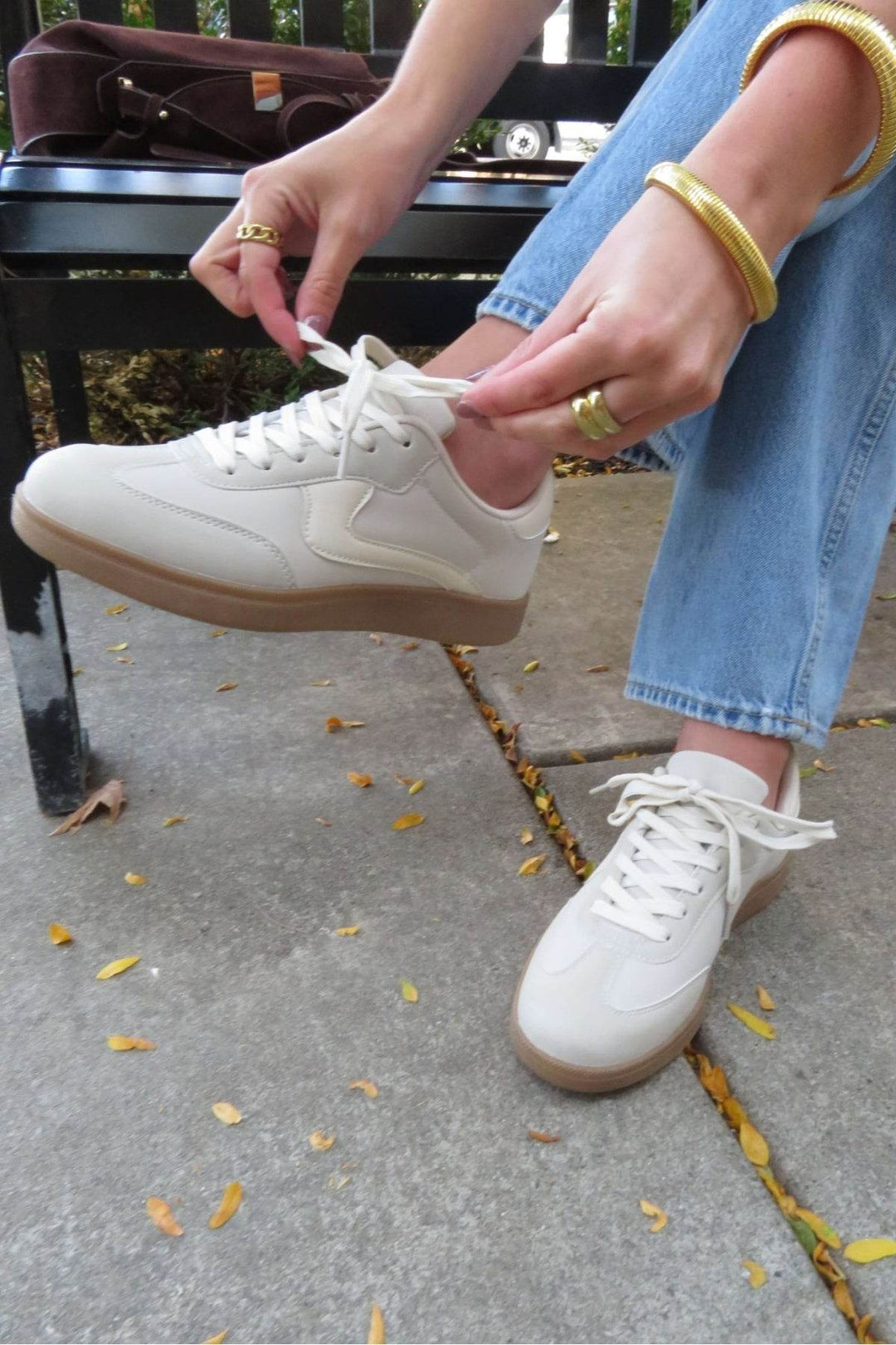 Beige Remus Lace Up Sneakers - One Revolver Surfboards