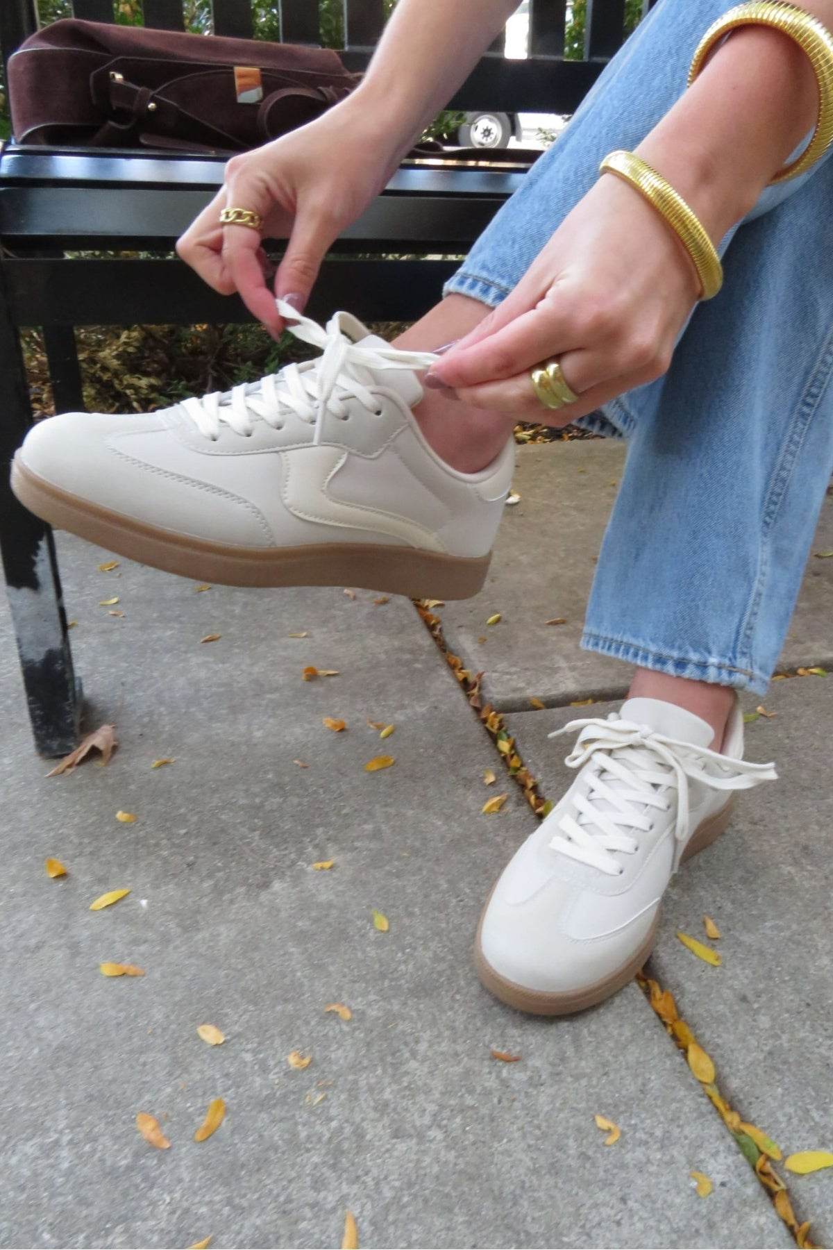 Beige Remus Lace Up Sneakers - One Revolver Surfboards