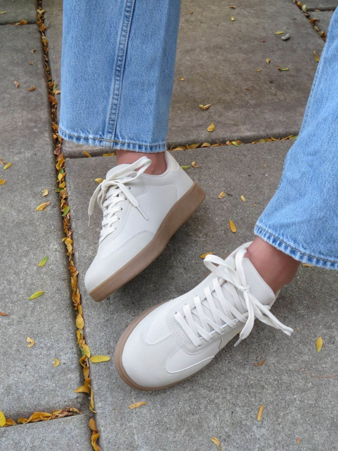 Beige Remus Lace Up Sneakers - One Revolver Surfboards