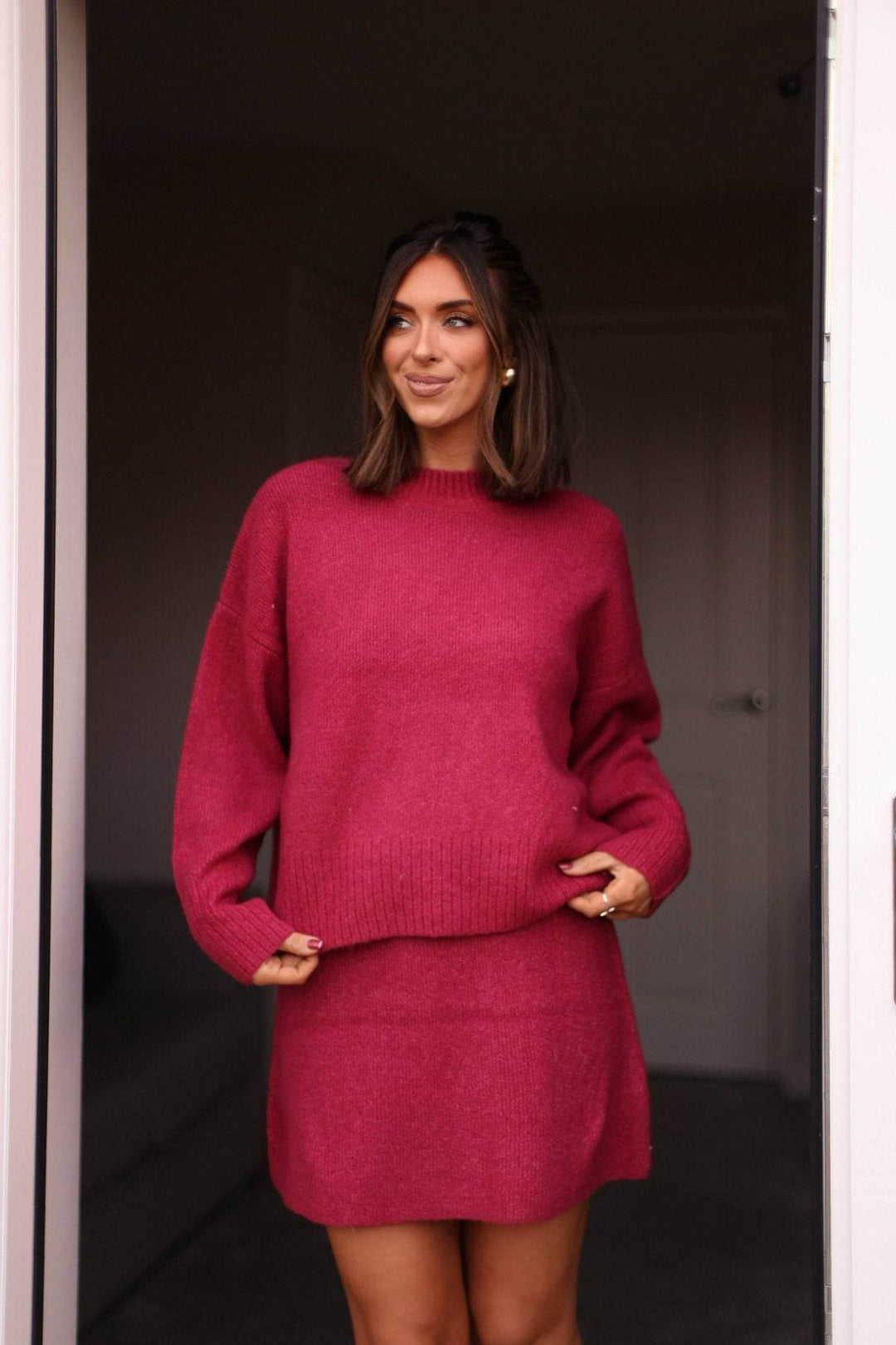 Berry Sweater Mini Skirt-FINAL SALE - One Revolver Surfboards