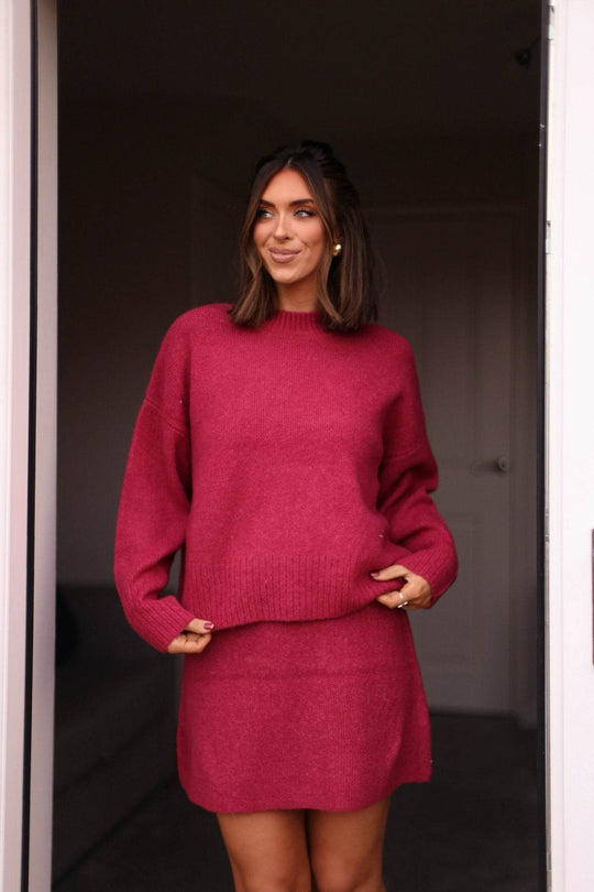 Berry Sweater Mini Skirt-FINAL SALE - One Revolver Surfboards