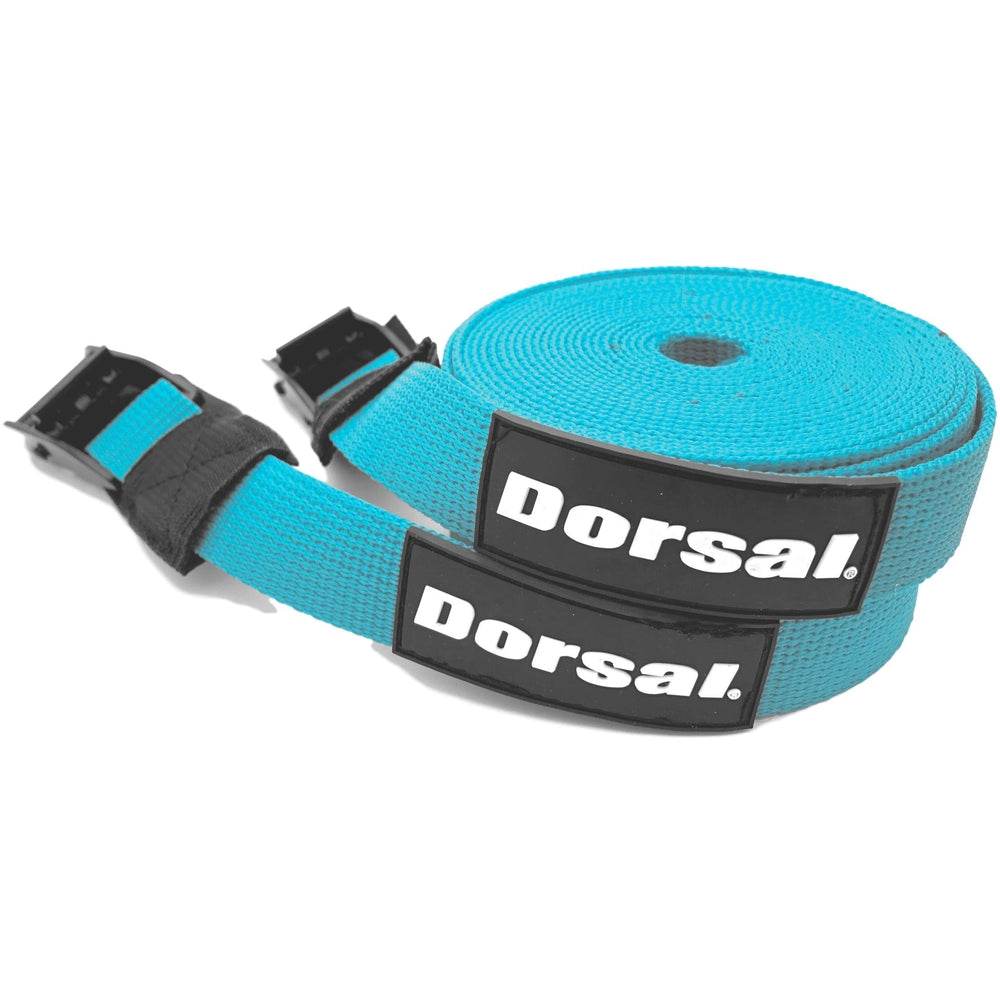 Dorsal Tie Down Straps for Roof Rack Pads Crossbars - Pack of 2 holds Surfboards Kayaks Canoes Paddleboards - One Revolver Surfboards